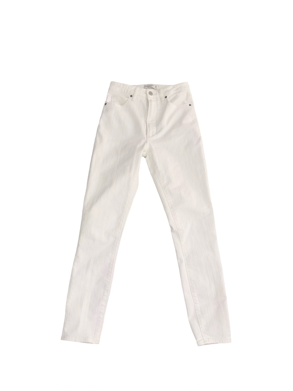 Abercrombie & Fitch Super Skinny High Rise White Jeans Women’s Size 26R